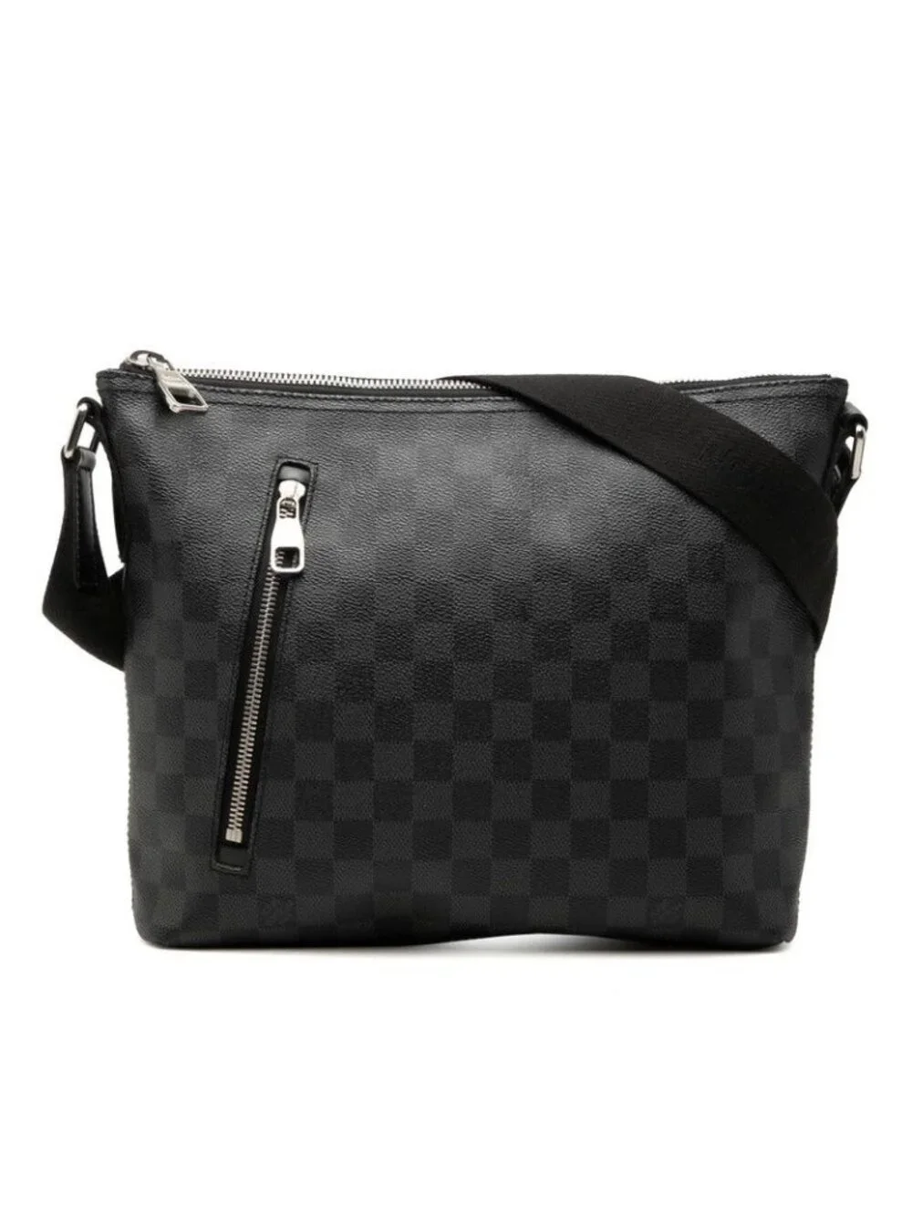 Louis Vuitton Damier Graphite Mick PM Crossbody Shoulder Bag Black Gray Leather
